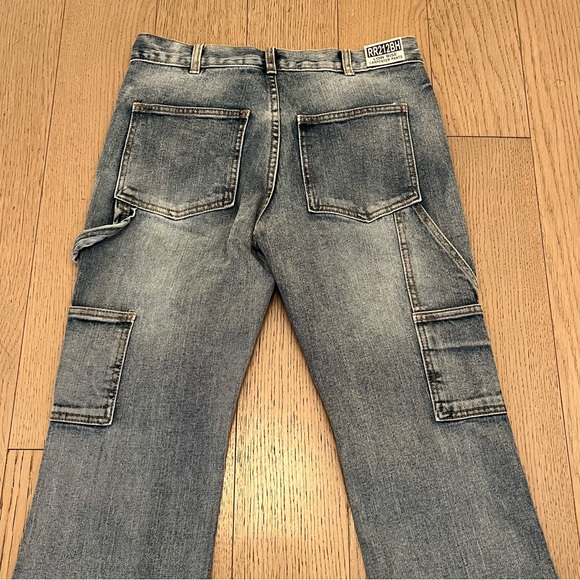 Zara low rise carpenter pants size small new with tags - Picture 9 of 10